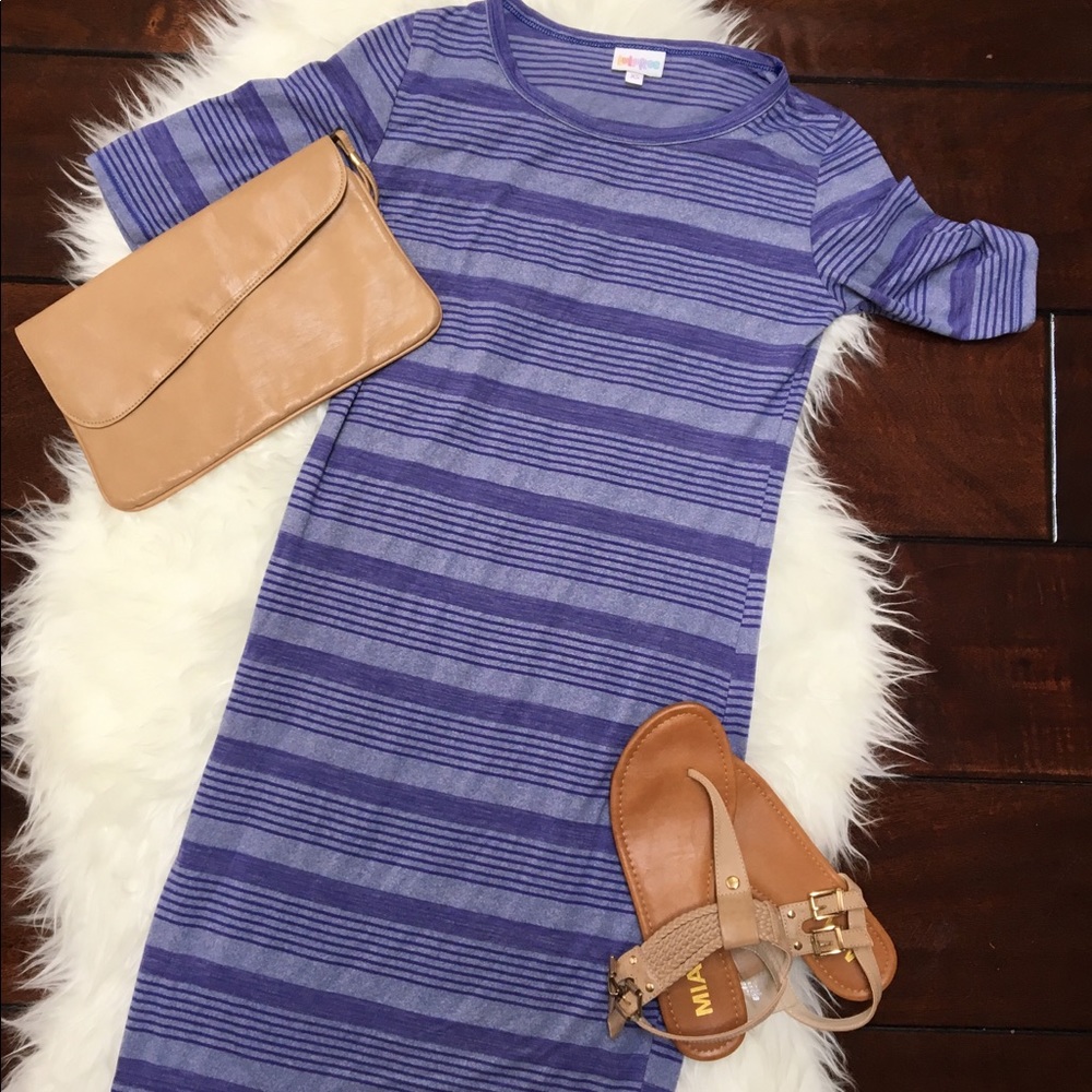 LulaRoe Purple Julia Dress XS